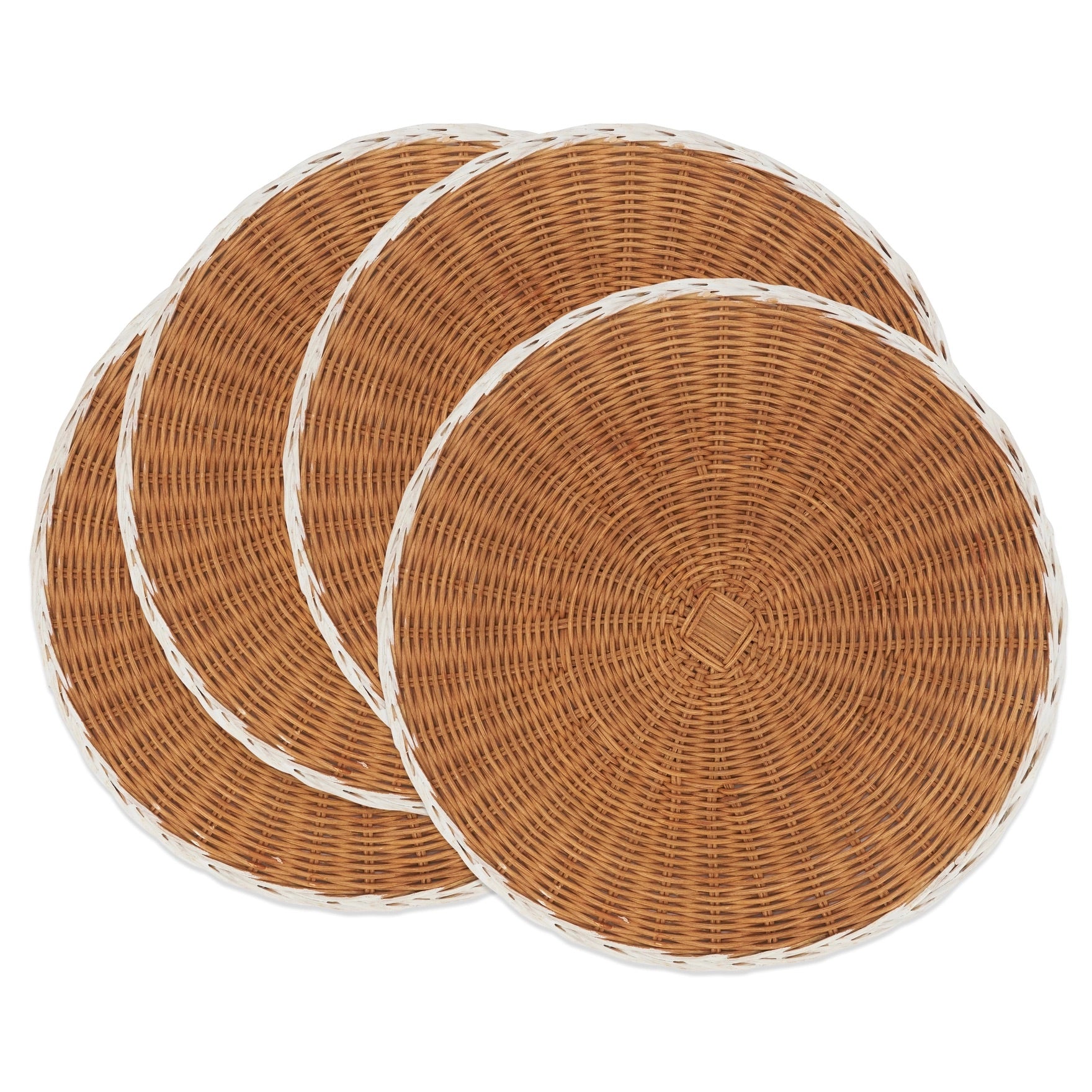 Set of 2 wicker placemats perfect for a spring table or Mother's day brunch.