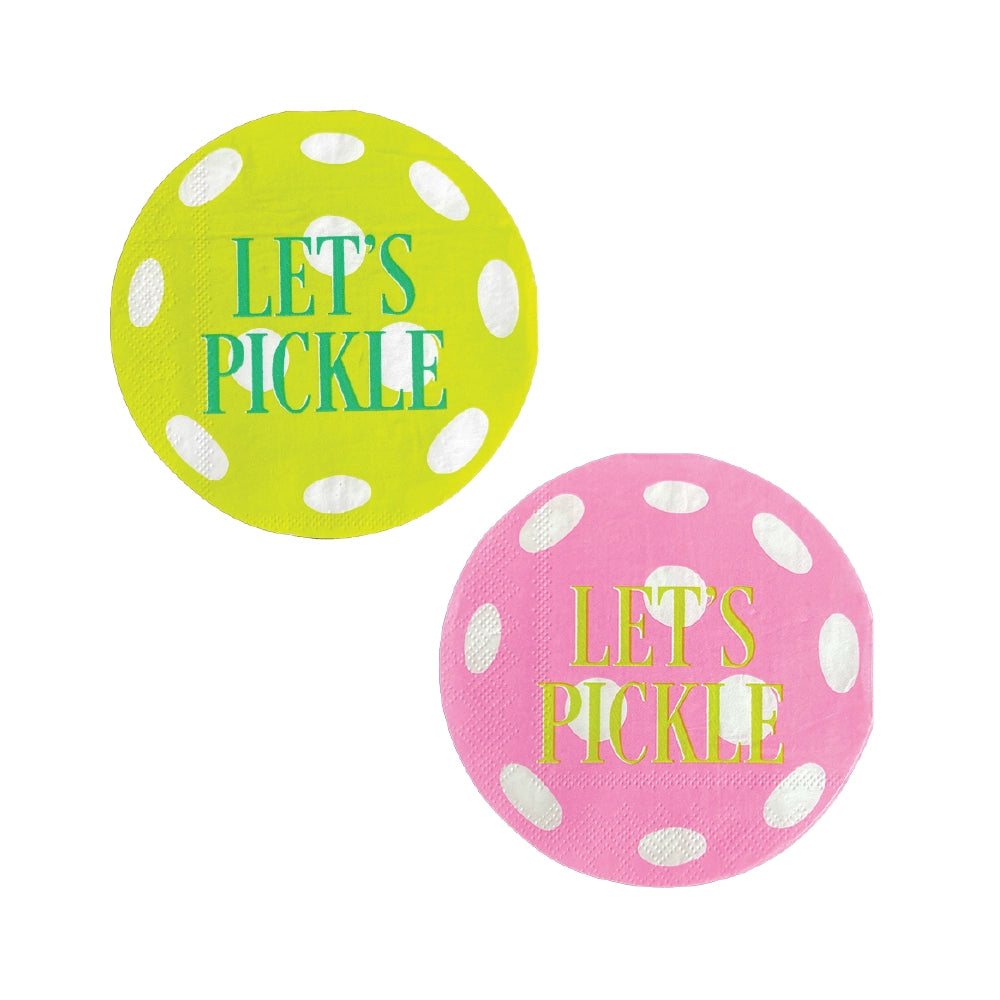 Pickleball Social Club Let's Pickle Paper Cocktail Napkins