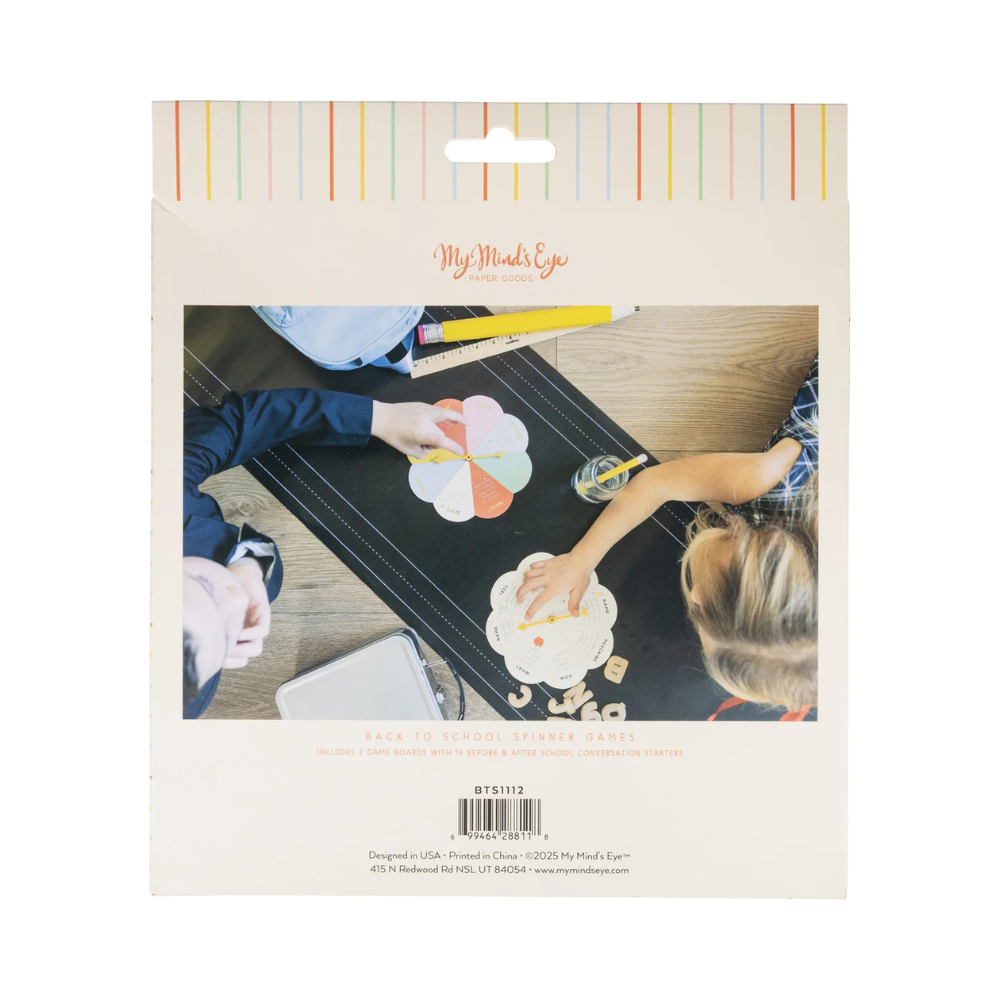 Back of the packaging with product information and game in use