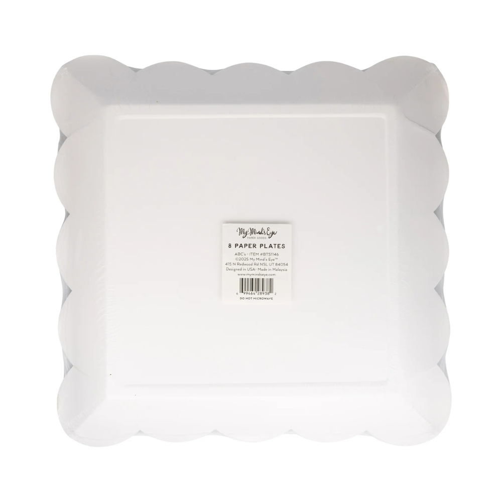 Back of the product packaging showing plate shape and product details