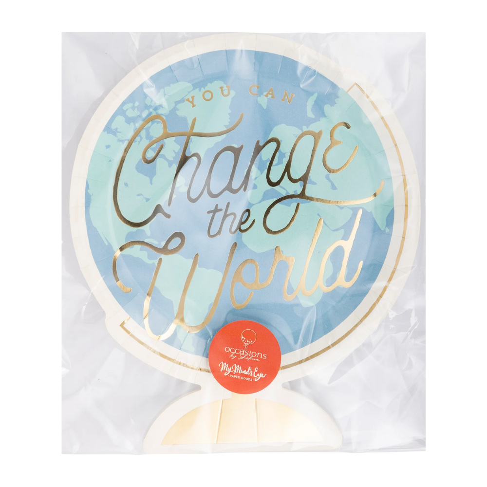 Packaged plate showing motivational design