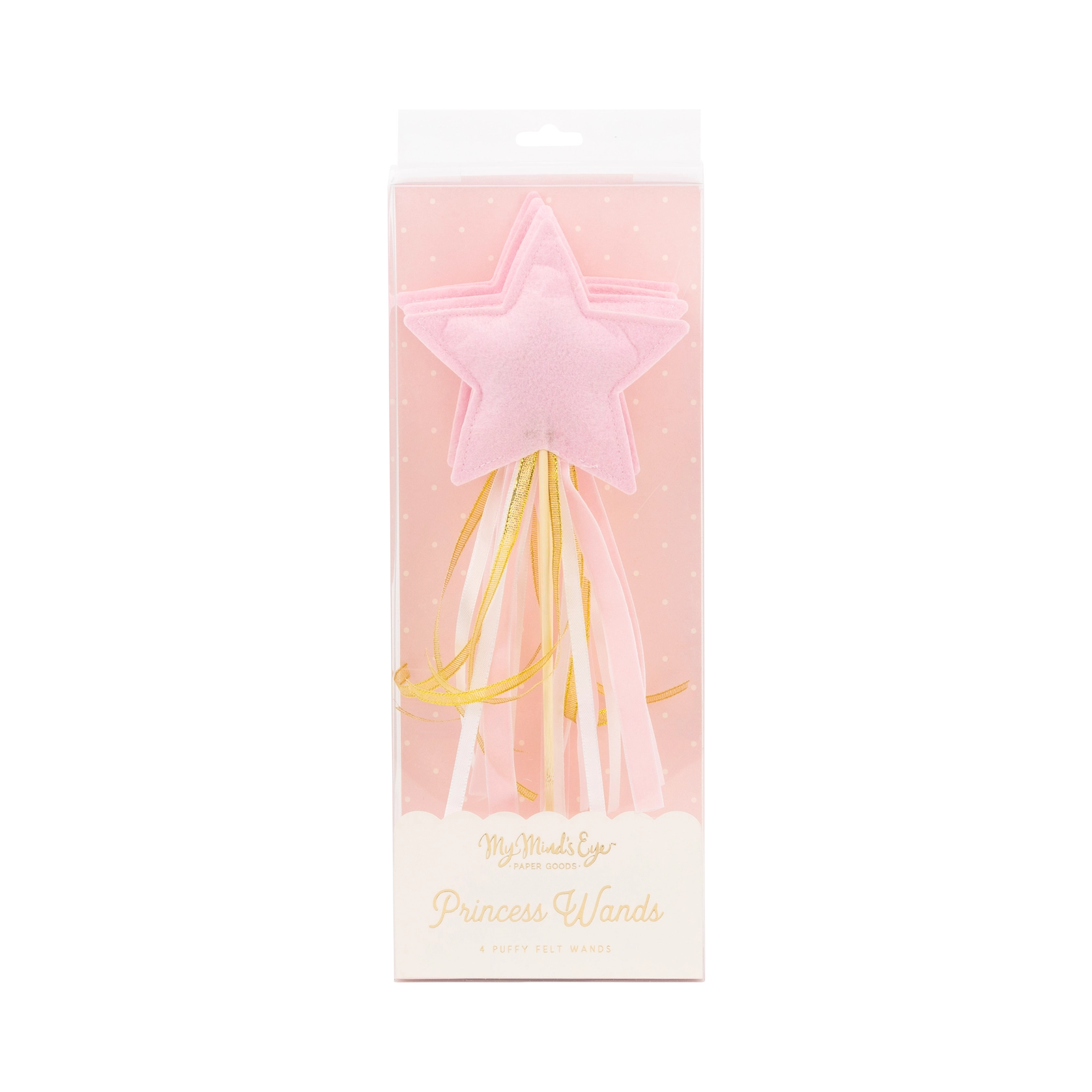 Princess Puffy Felt Wand Set