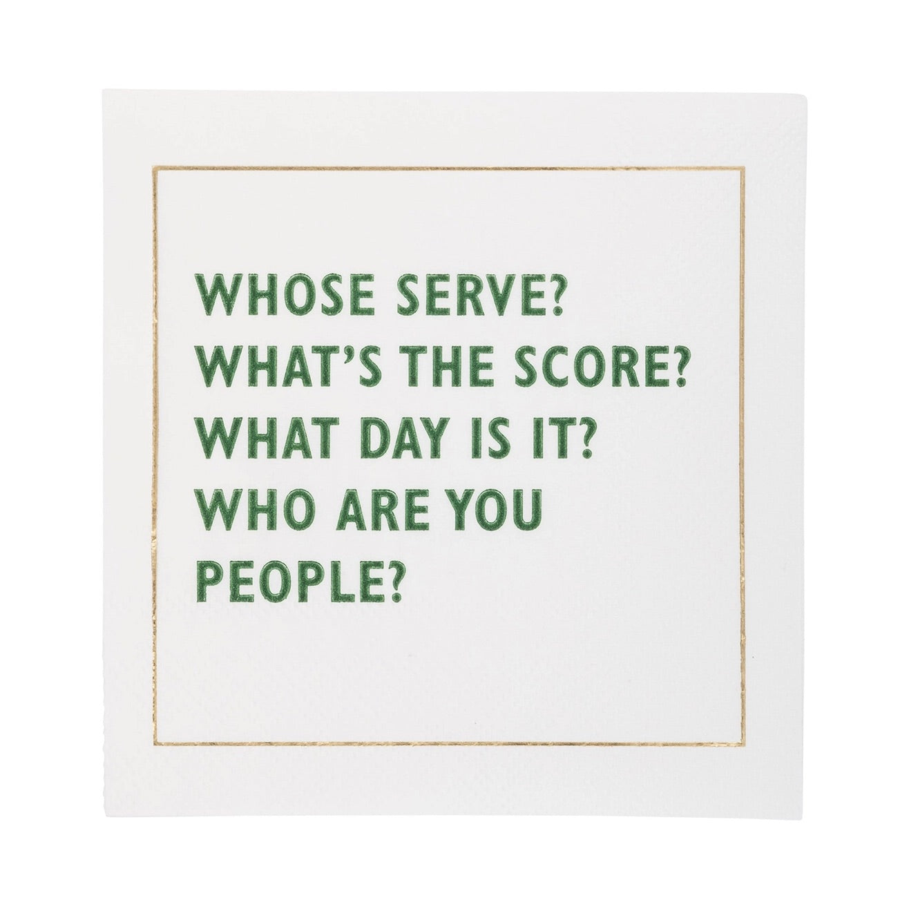 Add some wit to your country club themed party with our pickleball cocktail napkins!