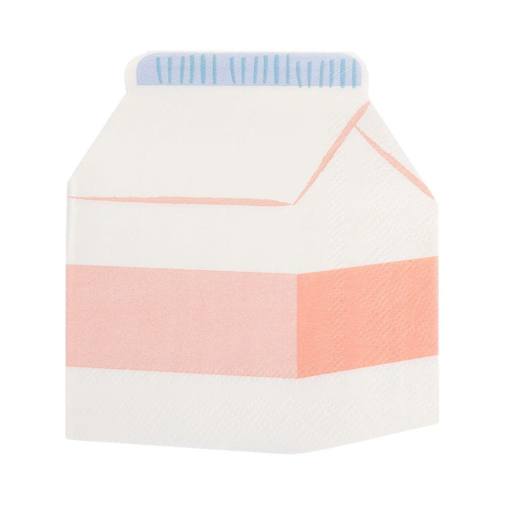 Milk Carton Cocktail Napkin Set