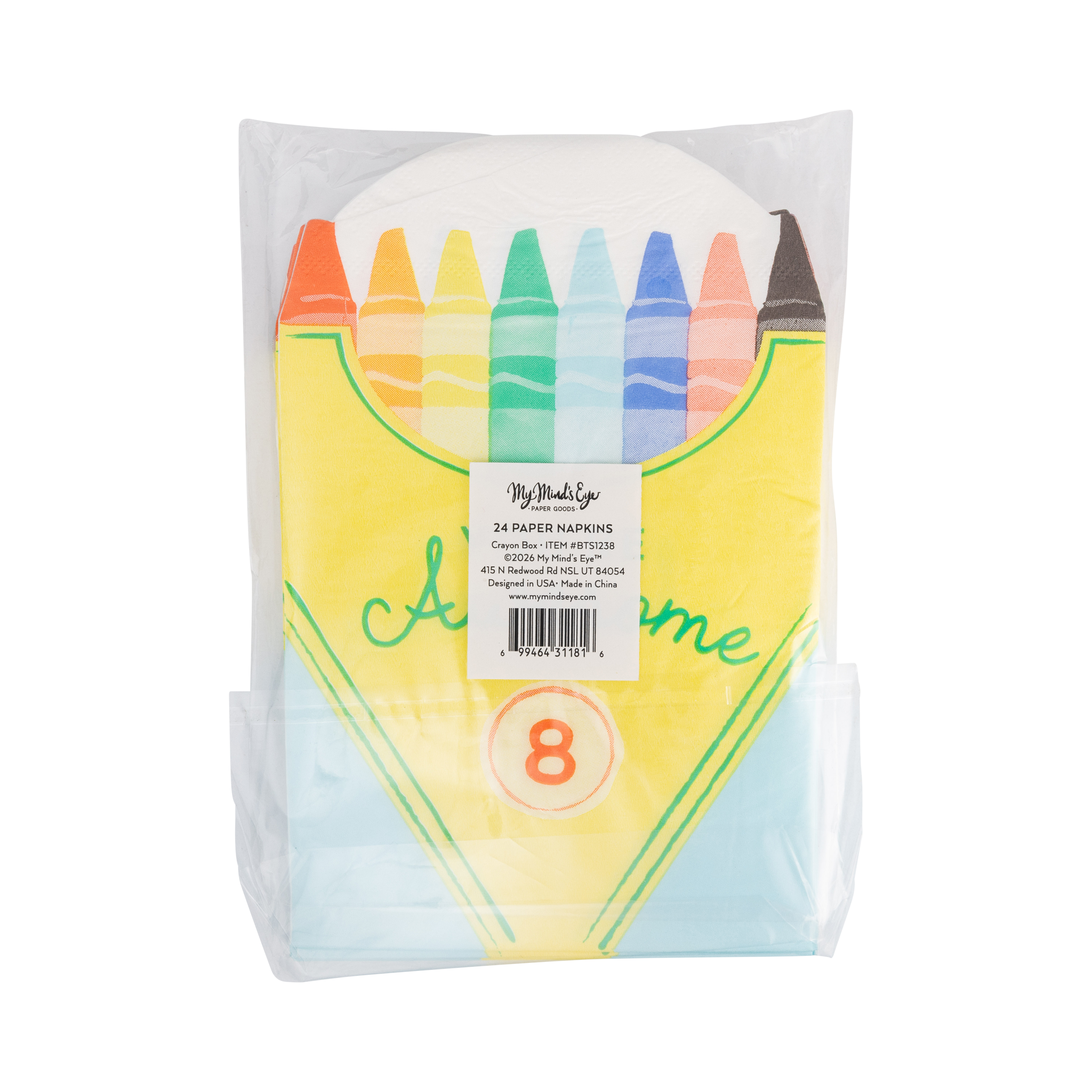Crayon Box Shaped Dinner Napkins