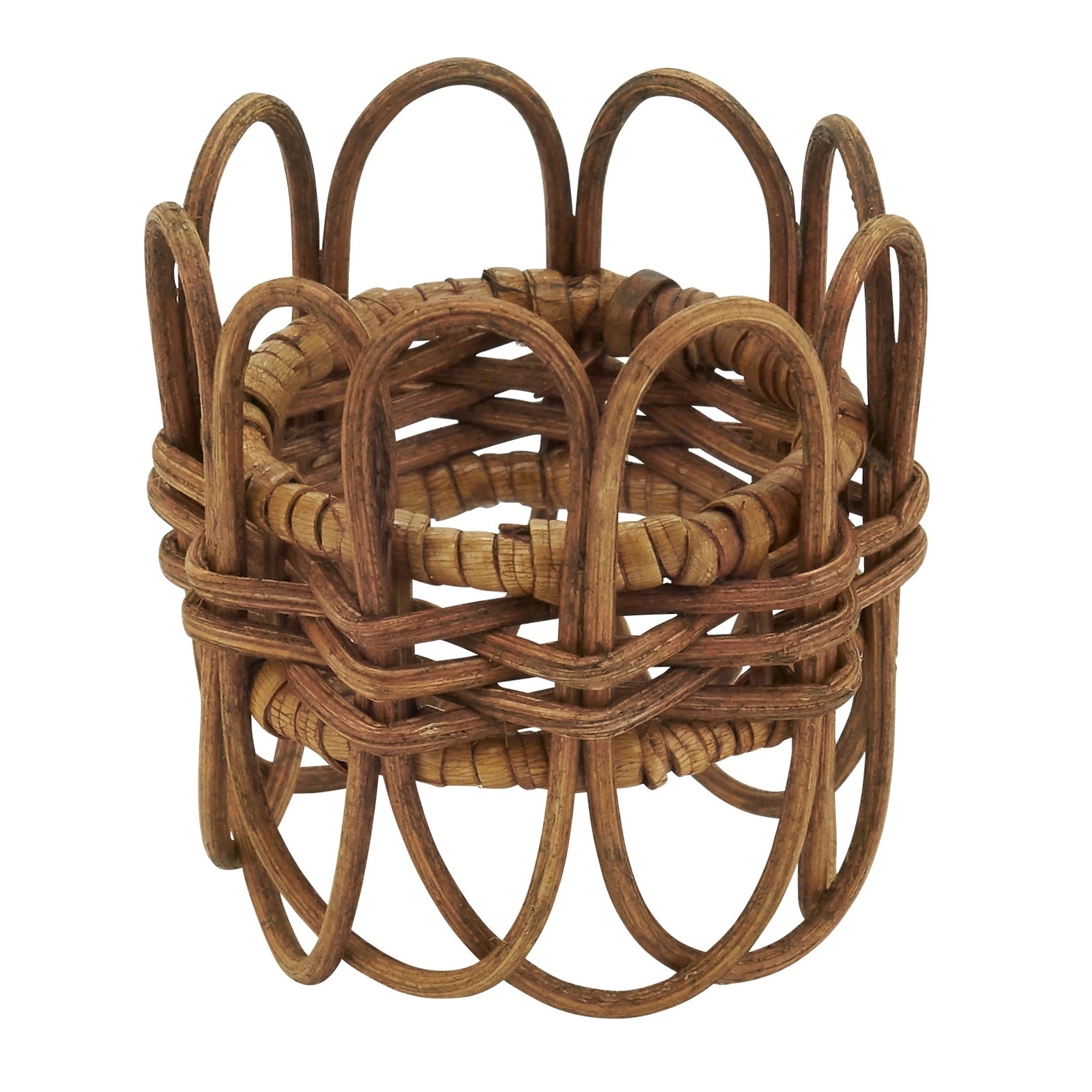 Twisted Rattan Napkin Rings (Set of 4), Caramel, 1.5".jpeg
