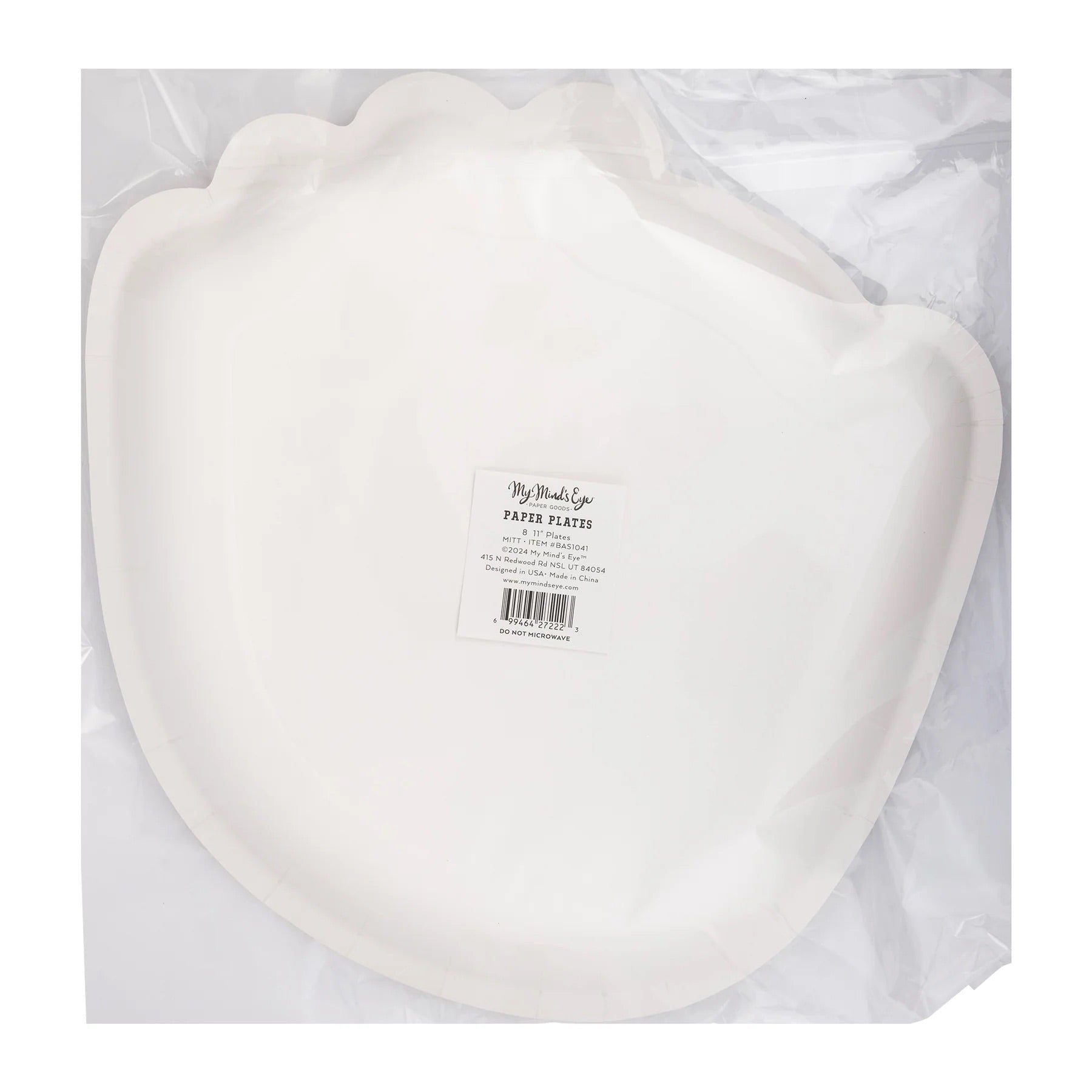 Set of brown baseball mitt-shaped paper plates with gold foil stitching detail, perfect for kids' baseball-themed parties