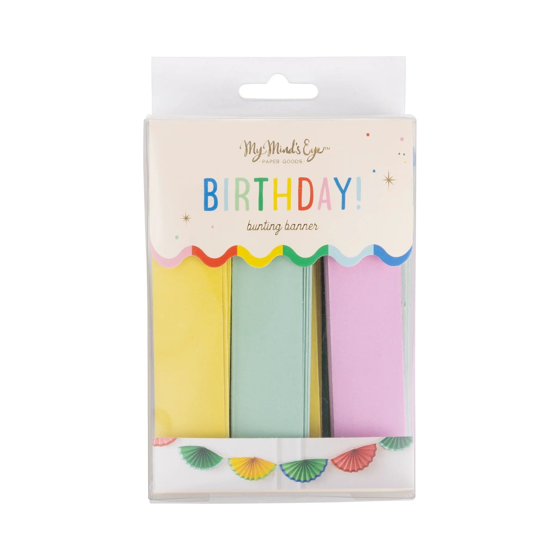 Bright Birthday Bunting Banner, 7ft long | Rainbow Birthday Sign, Art Birthday Party, Summer Birthday, Beach Party Supplies