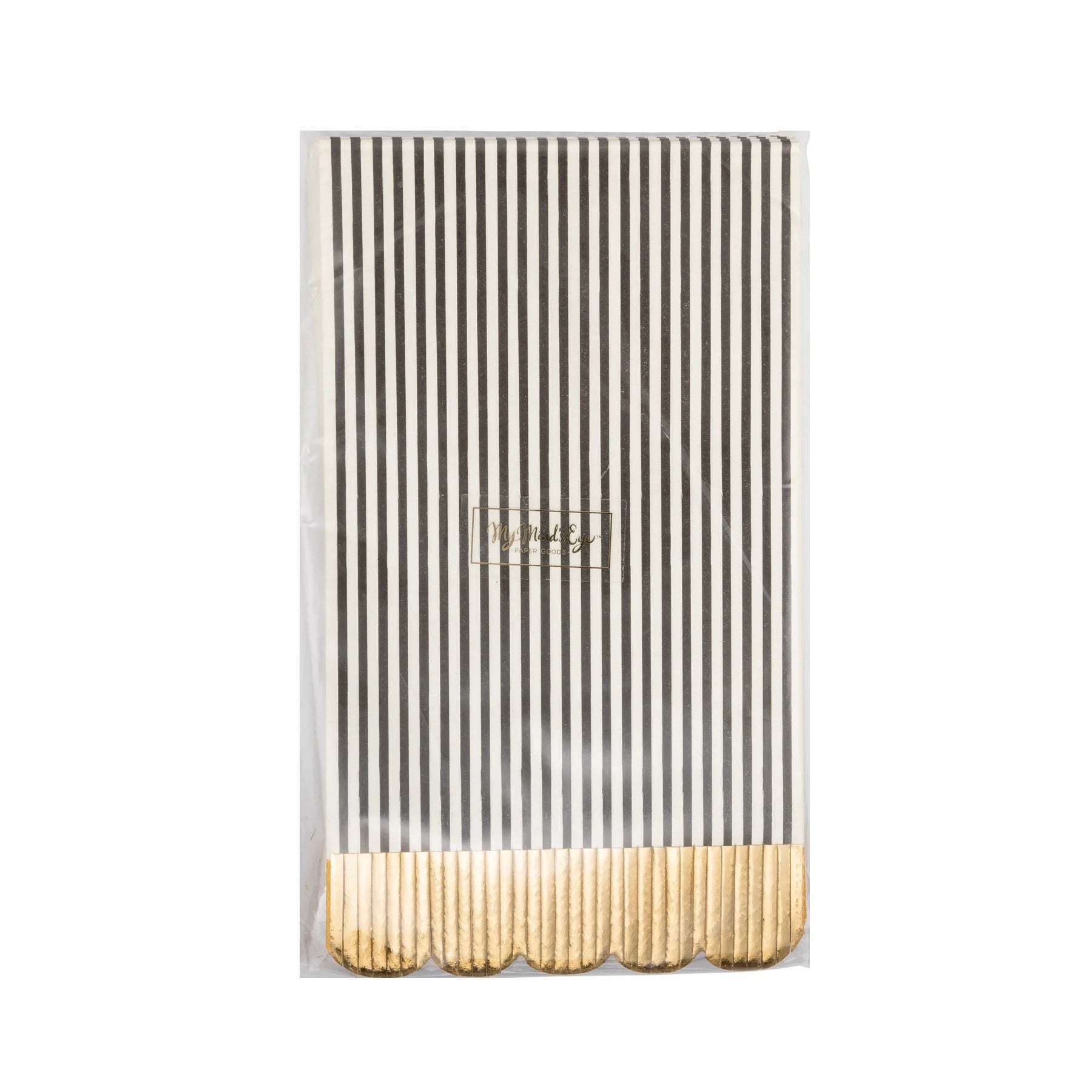 Black & Cream Striped Dinner Napkins, 18ct | Graduation Party, Graduation Napkins, Grad Party Decor, Graduation Decor, Grad Napkins, Dinner