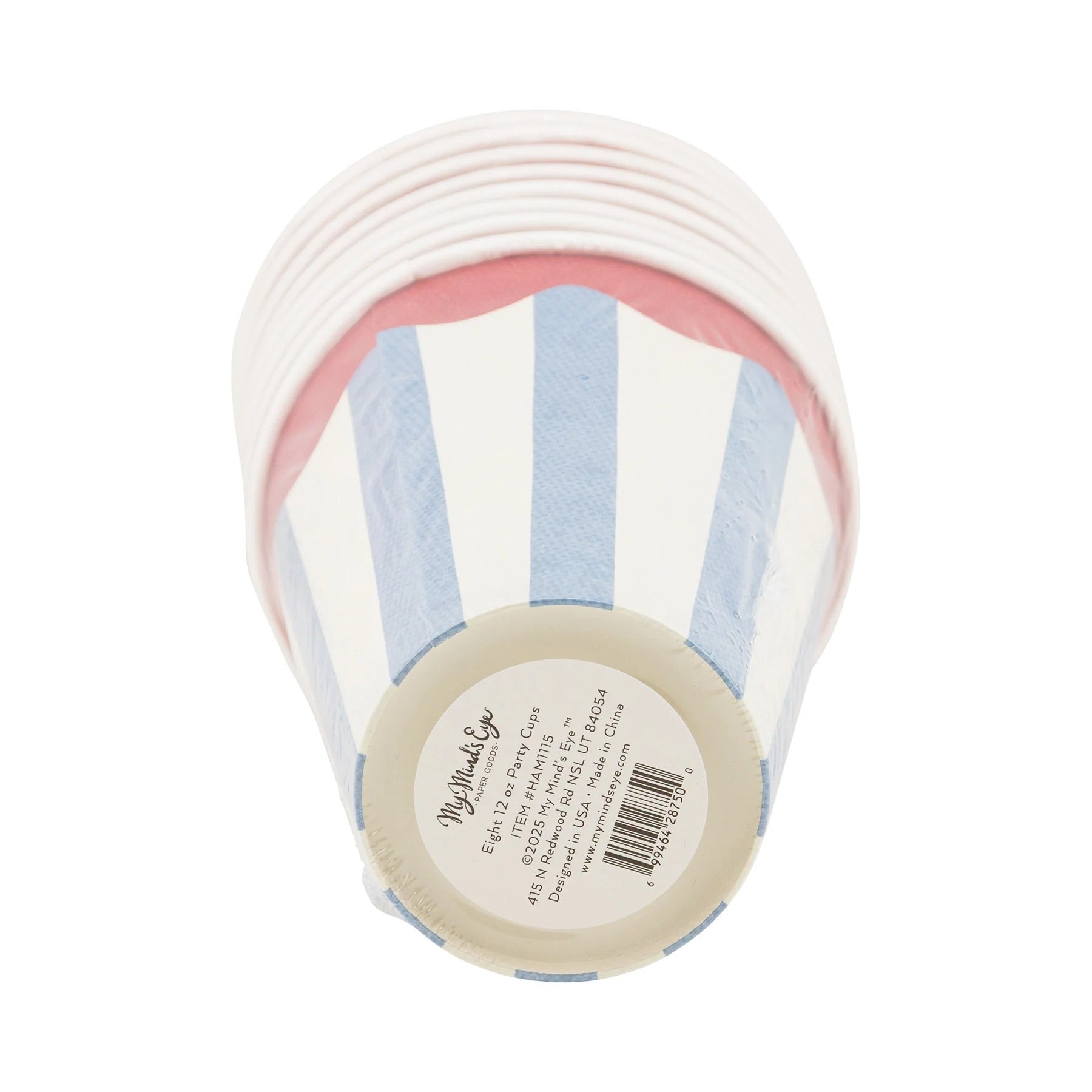 4th of July Paper Party Cups, 8ct | Red, White and Blue Paper Cups, Memorial Day Cups, American Flag Cups, Patriotic Paper Cups