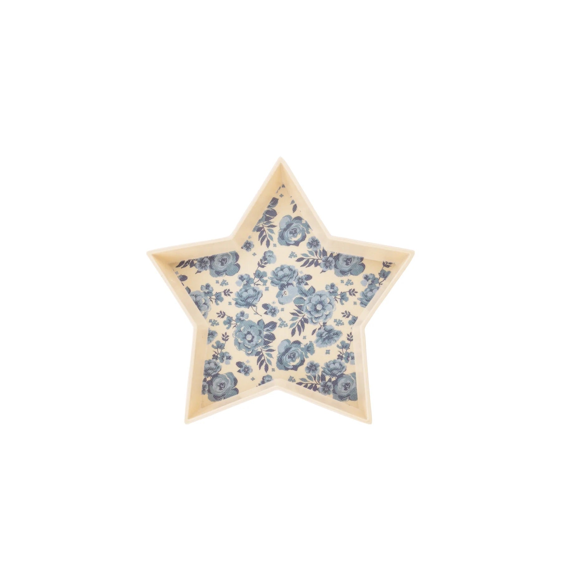 Hamptons Star Shaped Bamboo Reusable Tray Set | July Fourth Tray, 4th of July Serving Platter, Red White and Blue Trays, Independence Day,