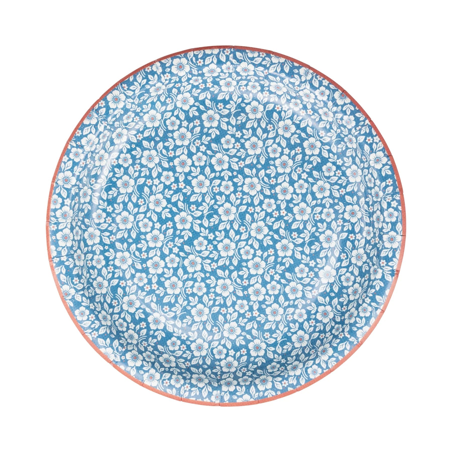 Hamptons Petite Floral 7" Paper Plate, 8ct | Patriotic Plates, July 4th Paper Plates, 4th of July Party Supplies, Paper Dessert Plates