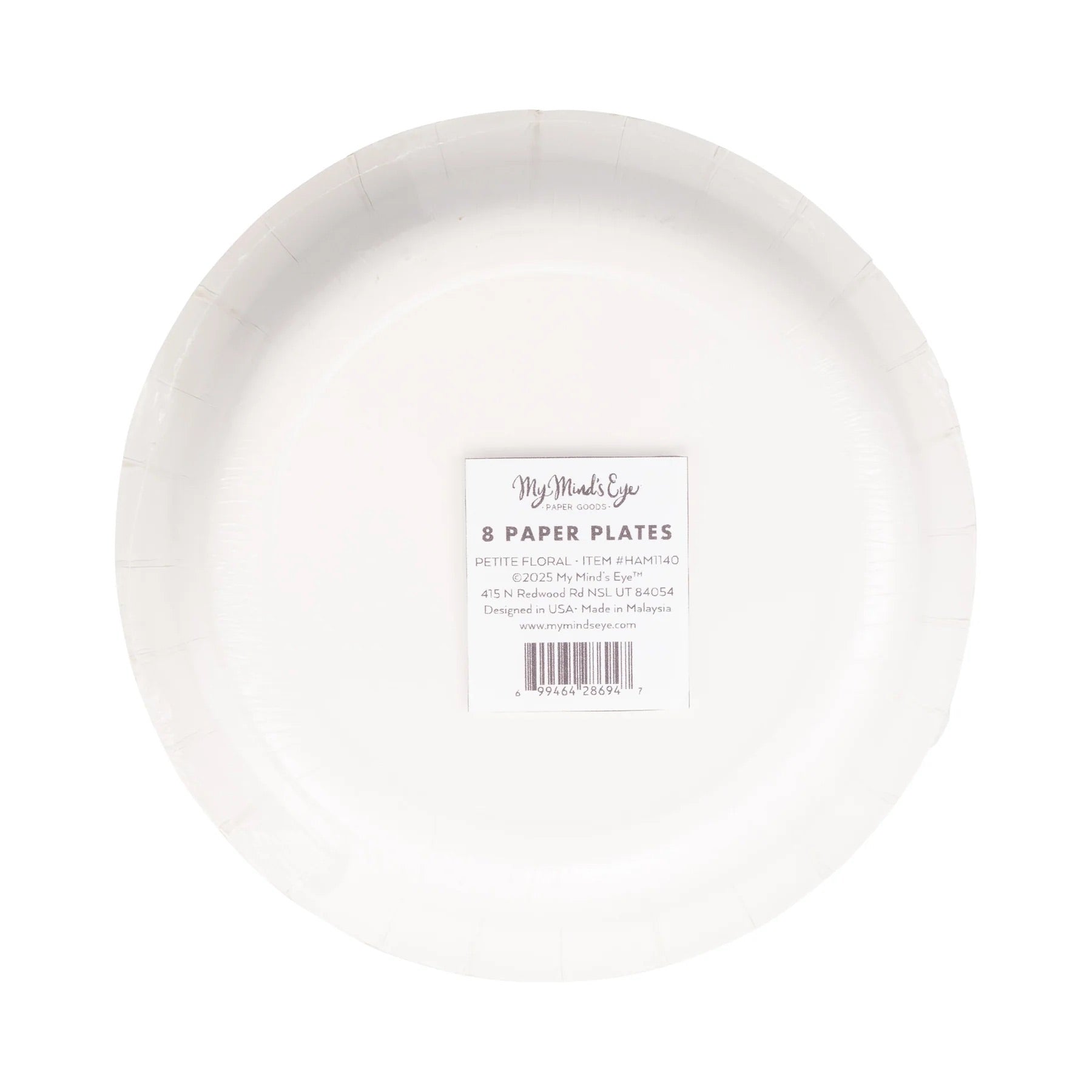 Hamptons Petite Floral 7" Paper Plate, 8ct | Patriotic Plates, July 4th Paper Plates, 4th of July Party Supplies, Paper Dessert Plates