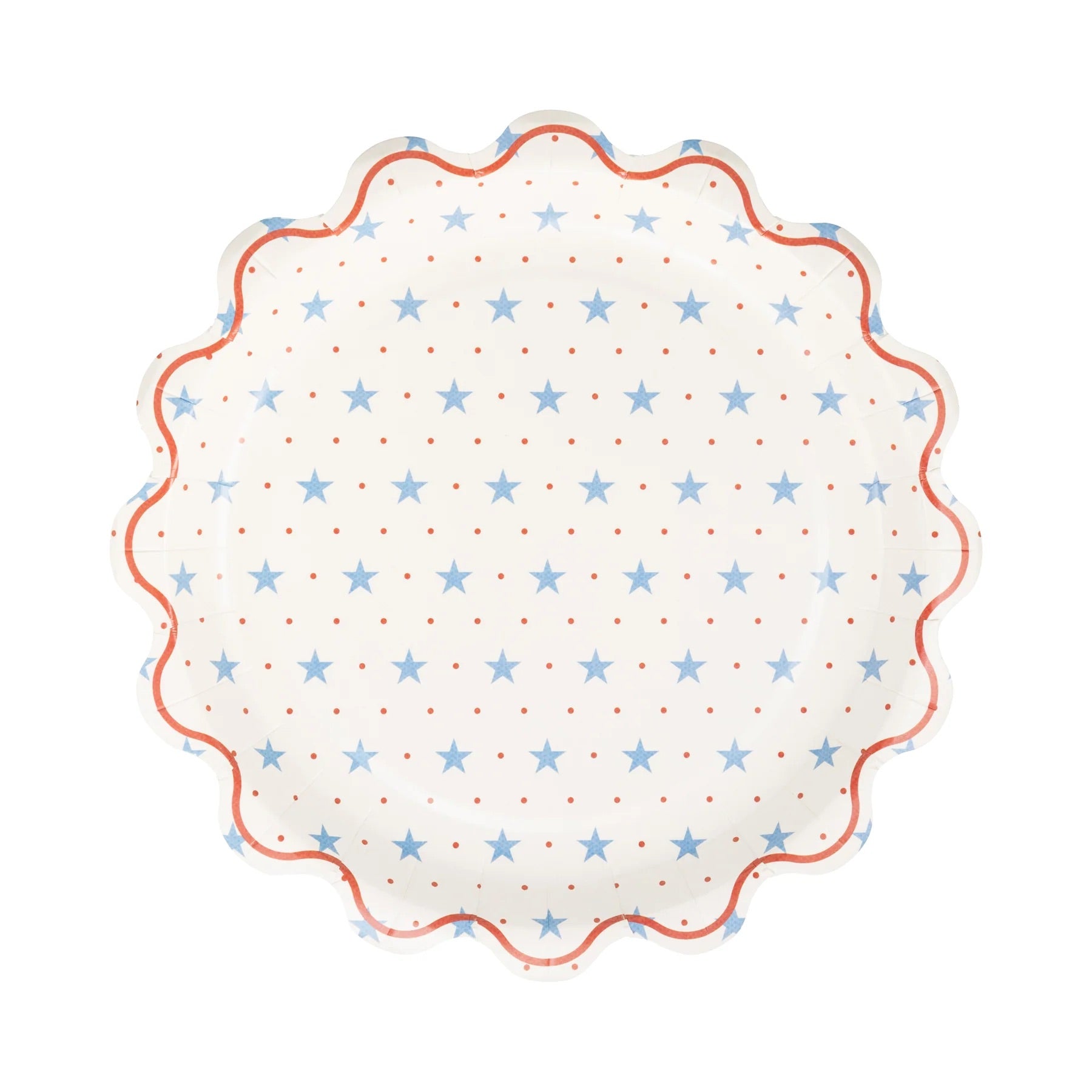 Hamptons Petite Stars 9" Paper Plates, 8ct | Patriotic Plates, July 4th Paper Plates, 4th of July Party Supplies, Stars and Stripes Plate