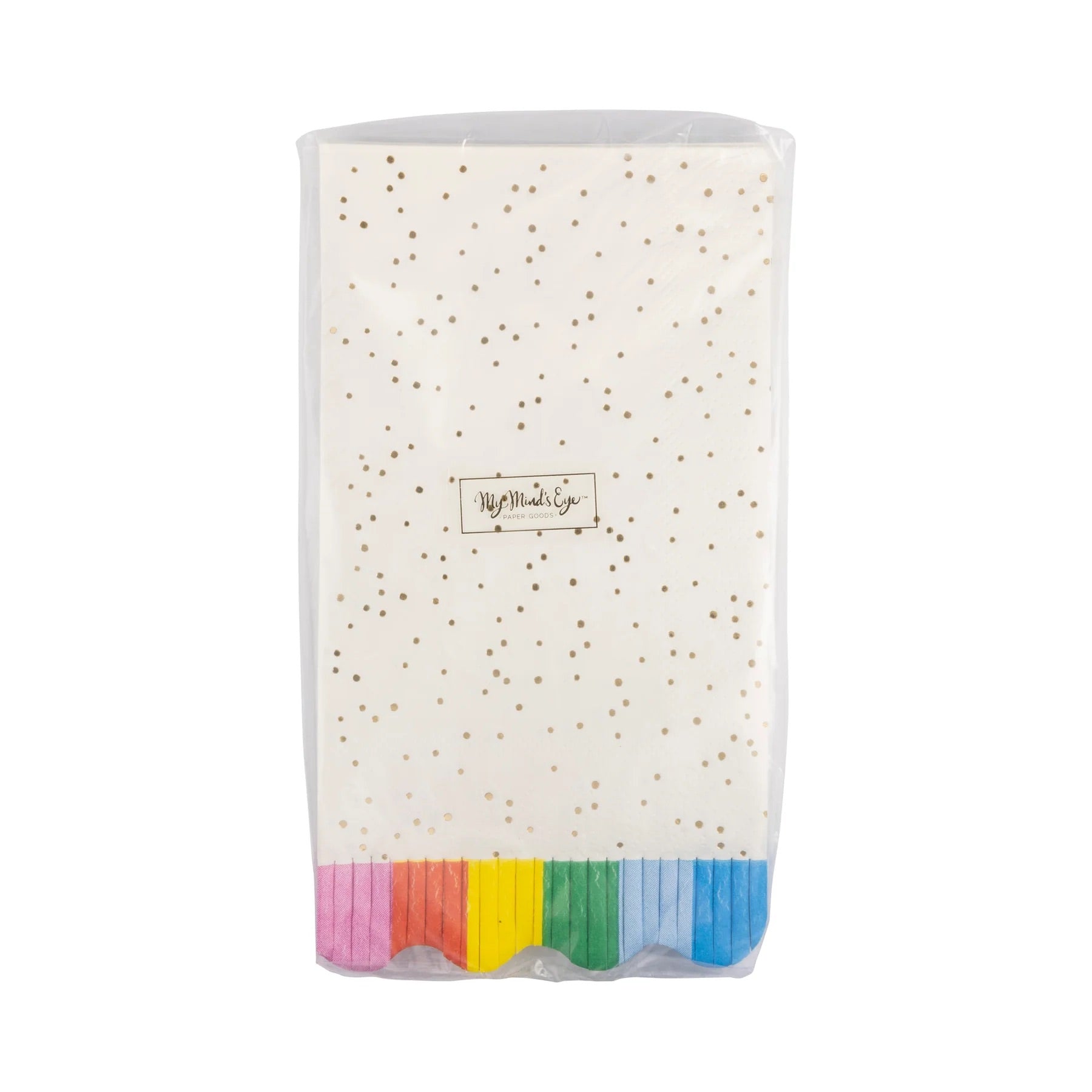 Rainbow Confetti Paper Dinner Napkin