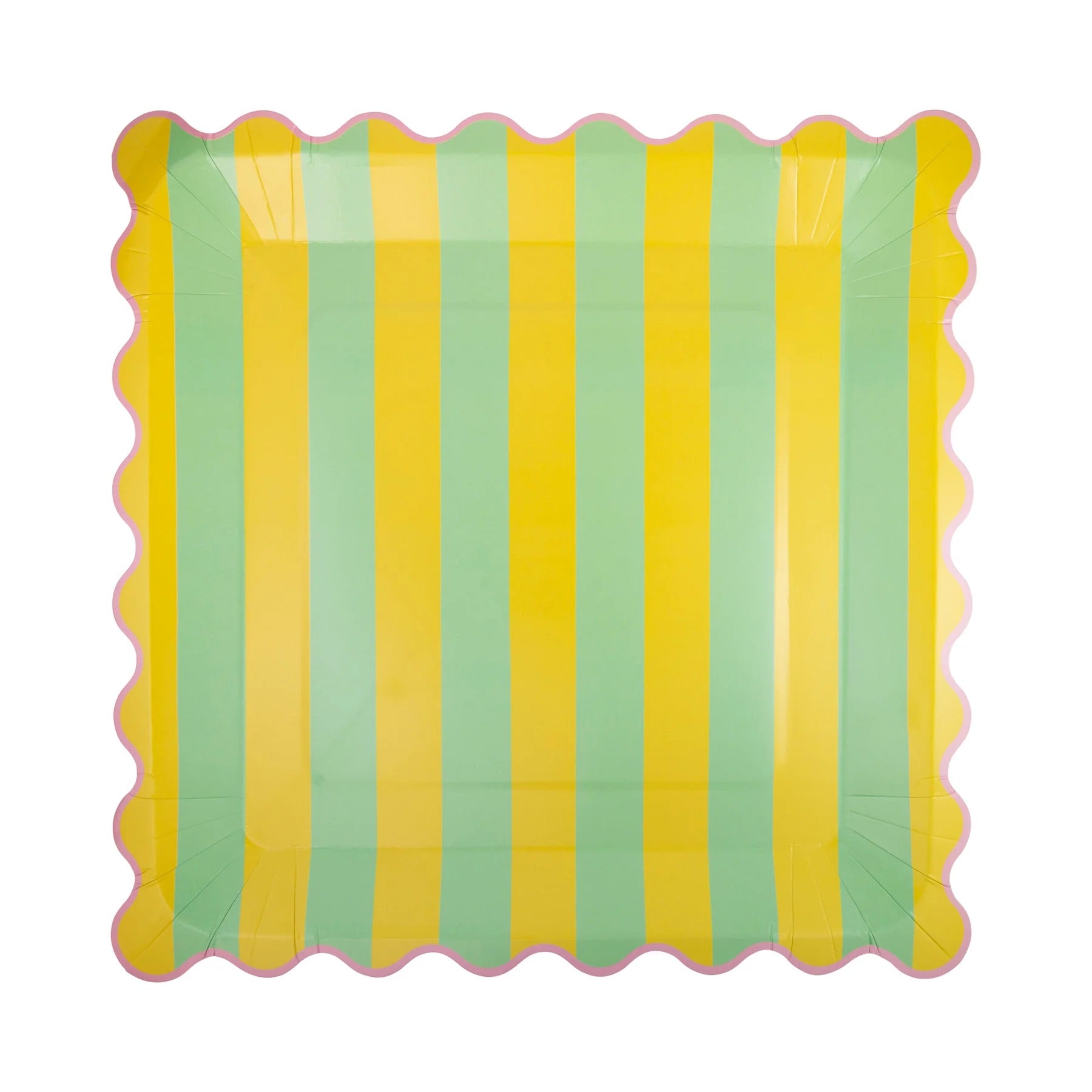 Large Striped Rainbow Paper Plates