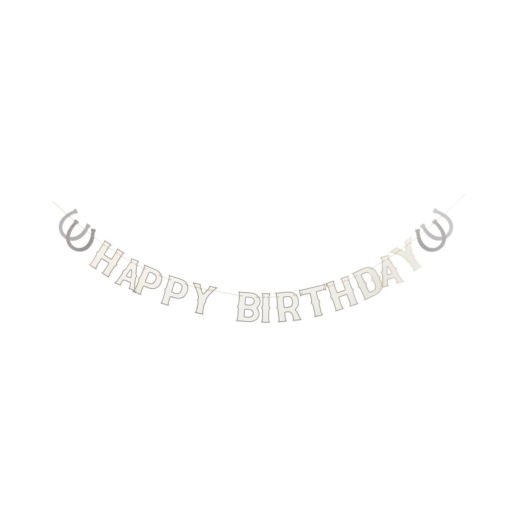 Cowboy Happy Birthday Banner, 5.5ft | Western Party, Horse Birthday Banner, First Rodeo Birthday, Equestrian Birthday, Cowgirl Birthday