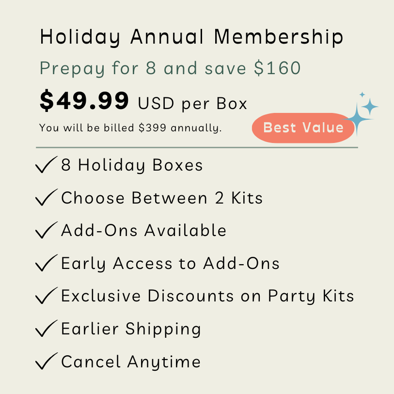 Holiday Annual Membership Party in a Box