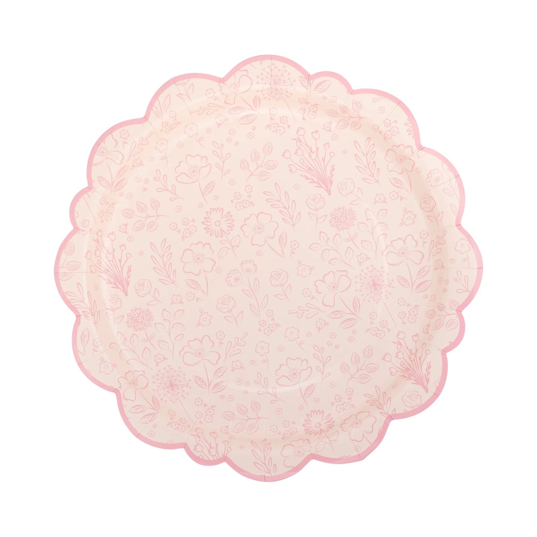 Pembroke 10" Paper Plates Perfect for a Baby Shower or Bridal Shower