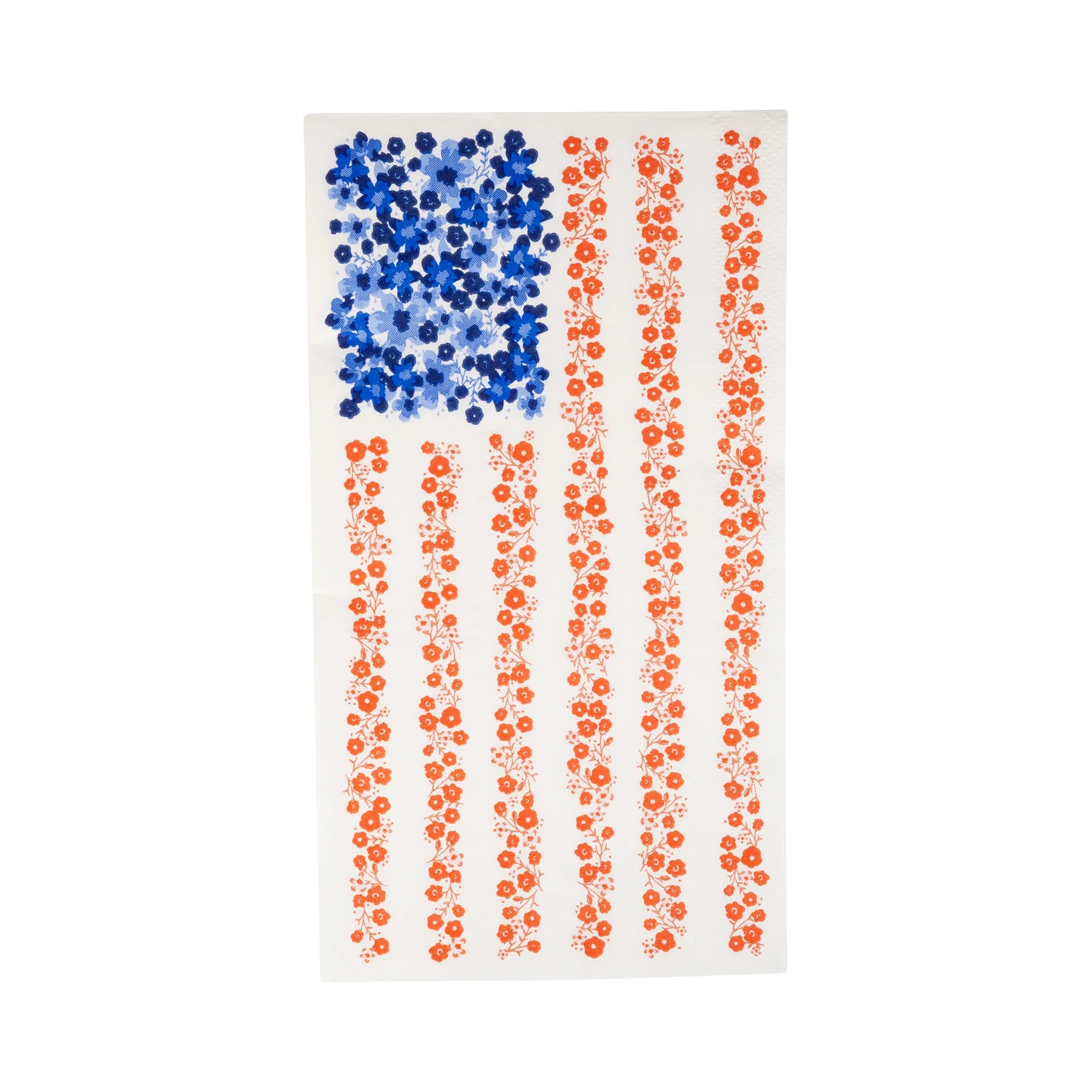 Floral American Flag Guest Napkins
