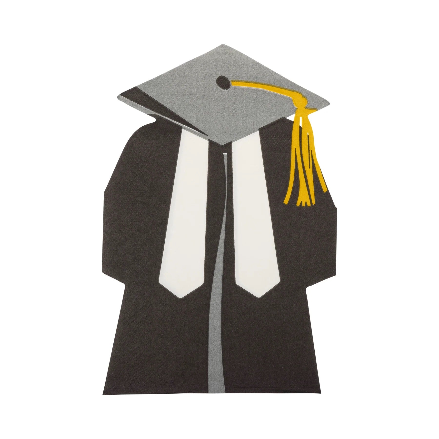 Cap and Gown Shaped Paper Napkin, 24ct | Graduation Party, Graduation Napkins, Grad Party Decor, Graduation Decor, College Grad