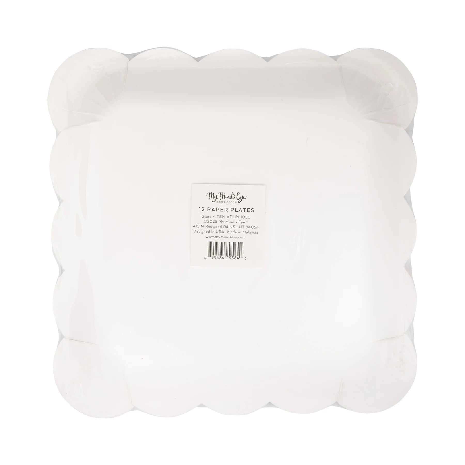 Fun patriotic-themed paper plates, covered in colorful stars, perfect for cookouts or Olympics parties.