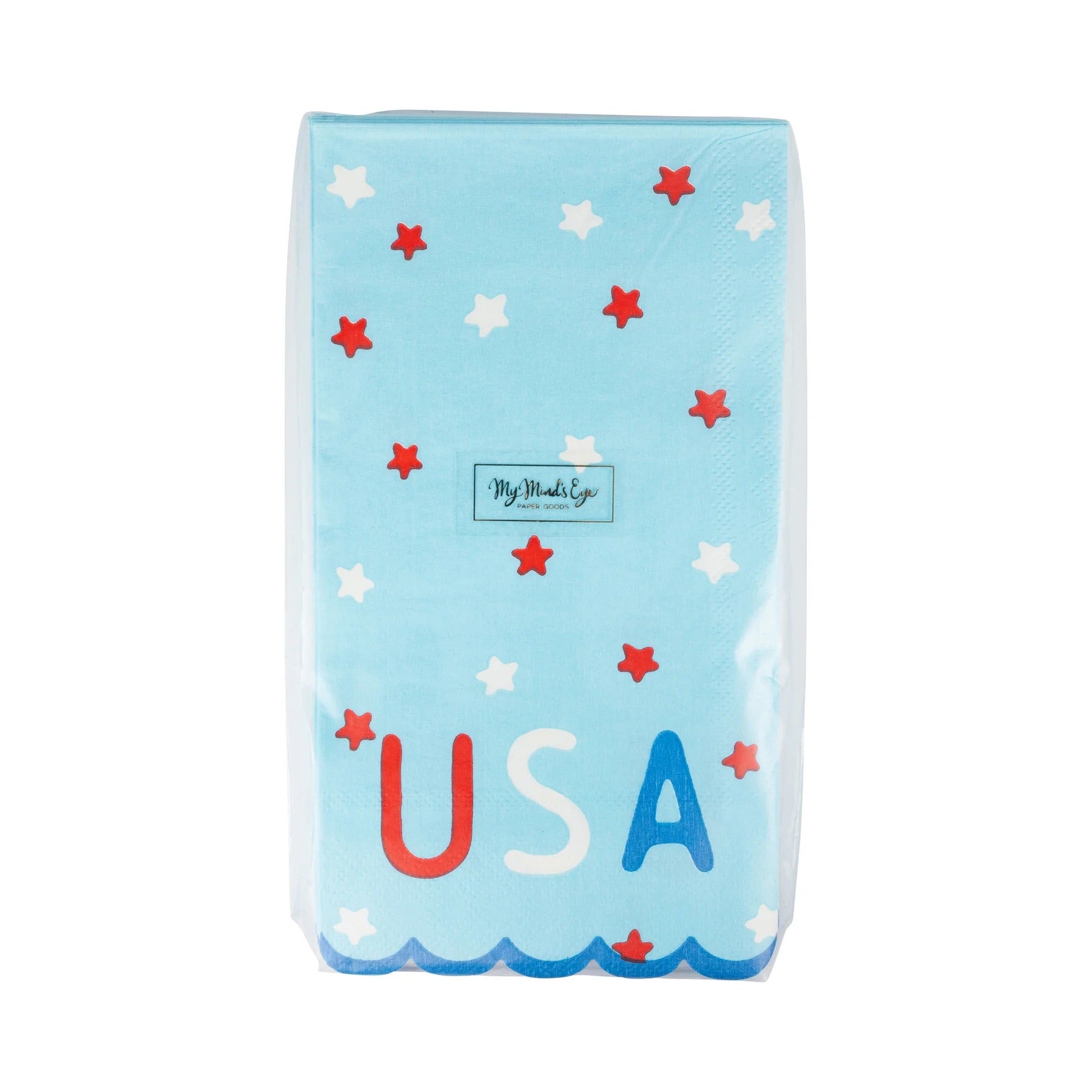 USA Stars Paper Dinner Napkins, 24ct | Patriotic Napkins, July 4th Paper Napkins, 4th of July Party Supplies, Fourth of July Tableware, USA
