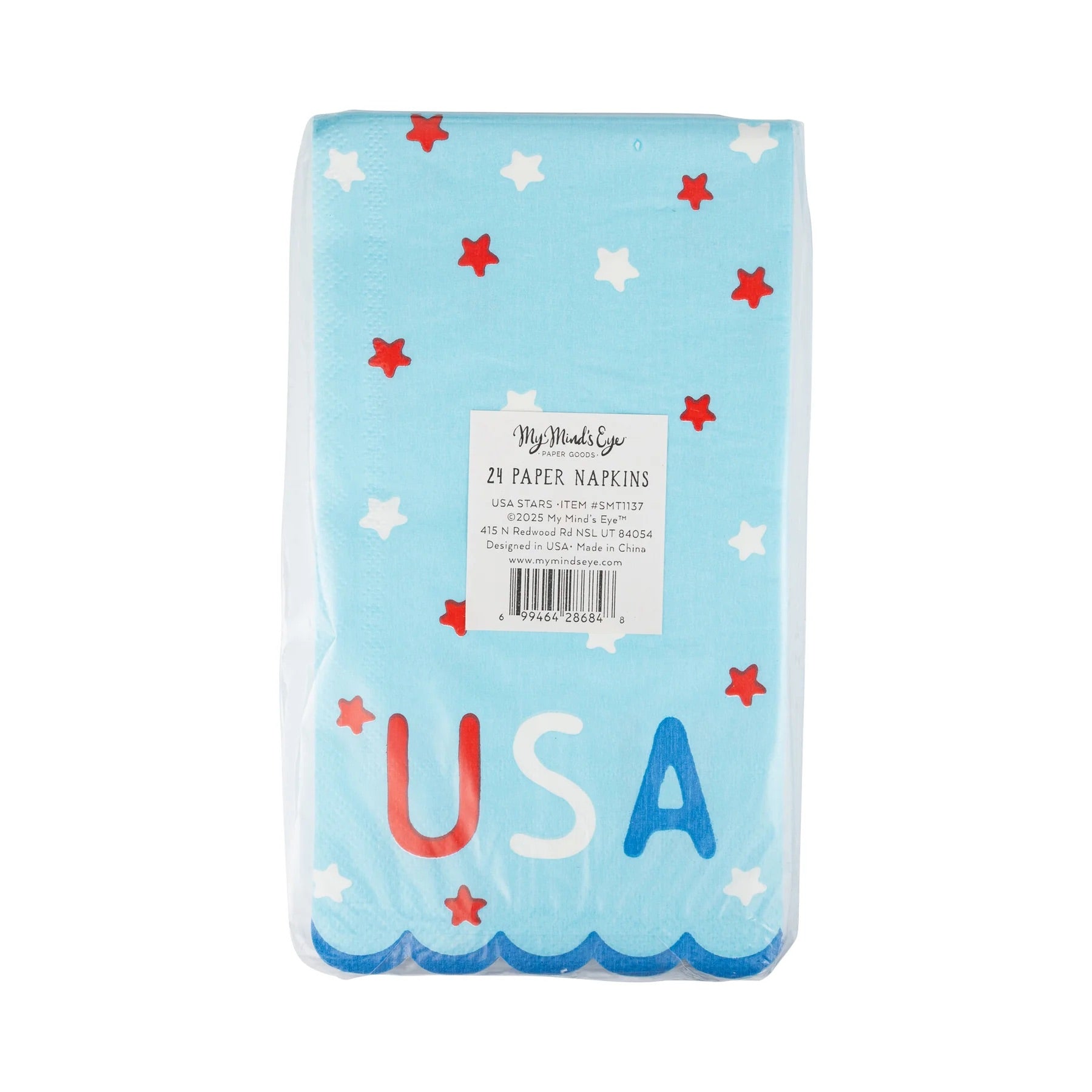 USA Stars Paper Dinner Napkins, 24ct | Patriotic Napkins, July 4th Paper Napkins, 4th of July Party Supplies, Fourth of July Tableware, USA