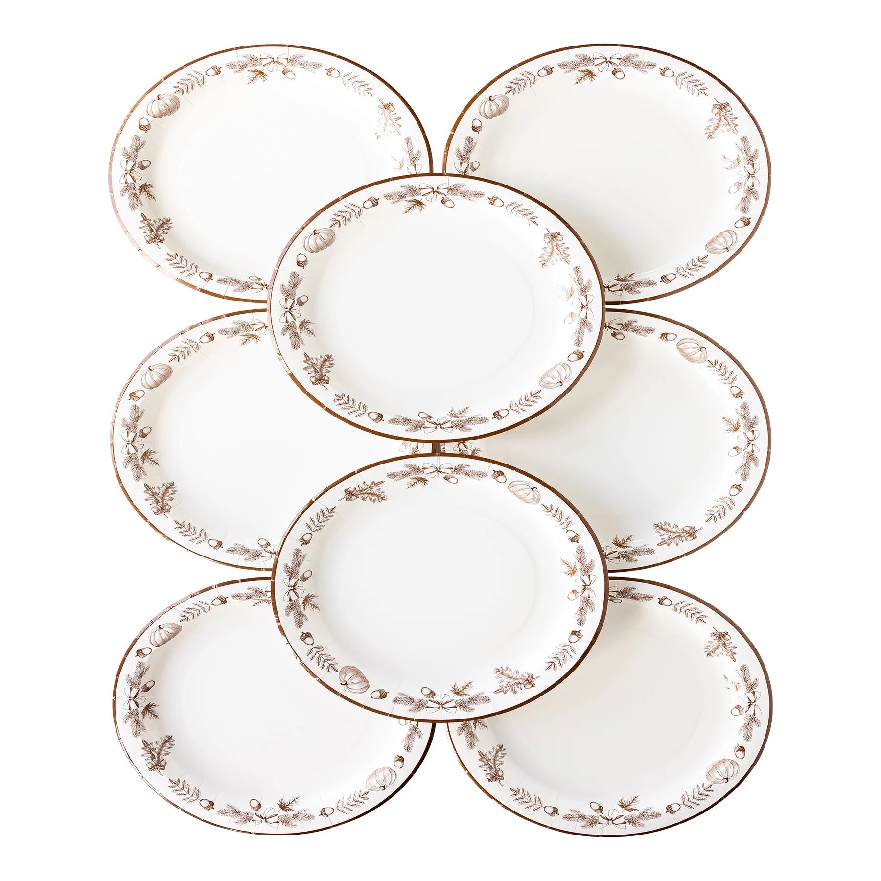 Fall Disposable Plates Come in a Set of 8