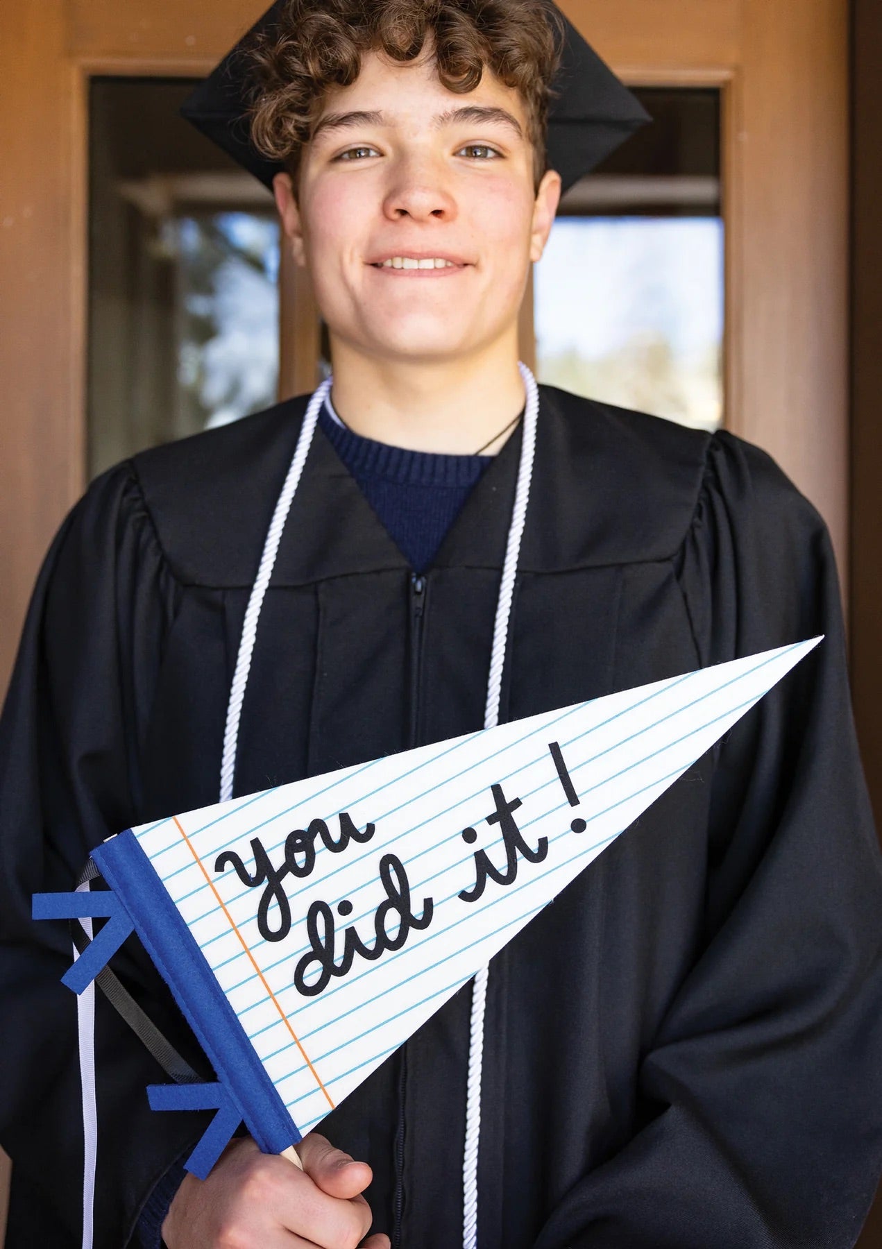 You Did It Felt Pennant | Graduation Flag, Graduation Party, Graduation Centerpiece, Grad Party Decor, Graduation Photo Prop