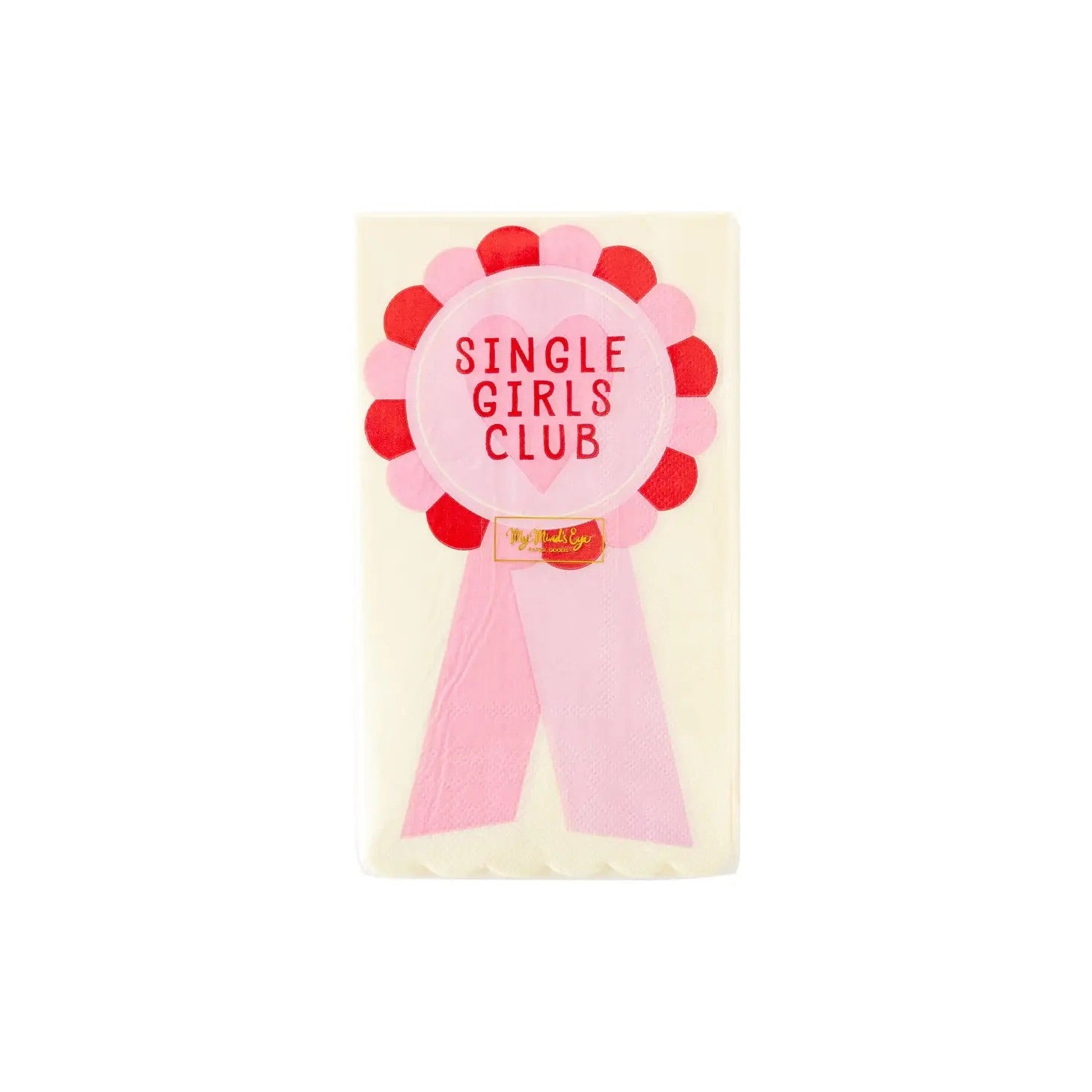 Galentine's day paper dinner napkins