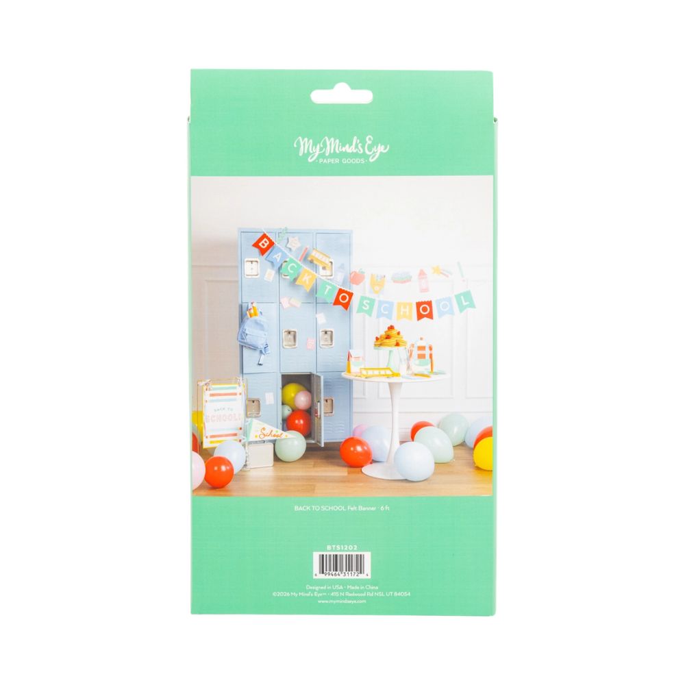 Back of packaging showing banner and product details.