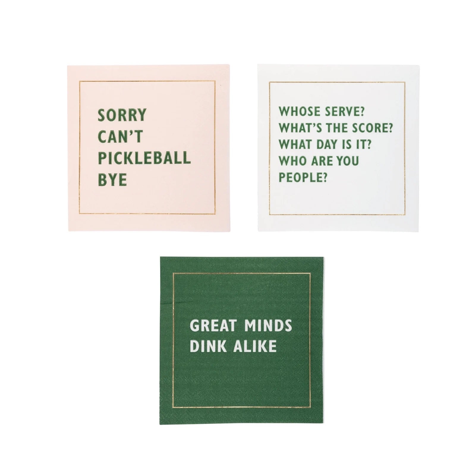 Brighten your pickleball party with our yellow pickleball plates! Perfect for bachelorettes and birthdays.