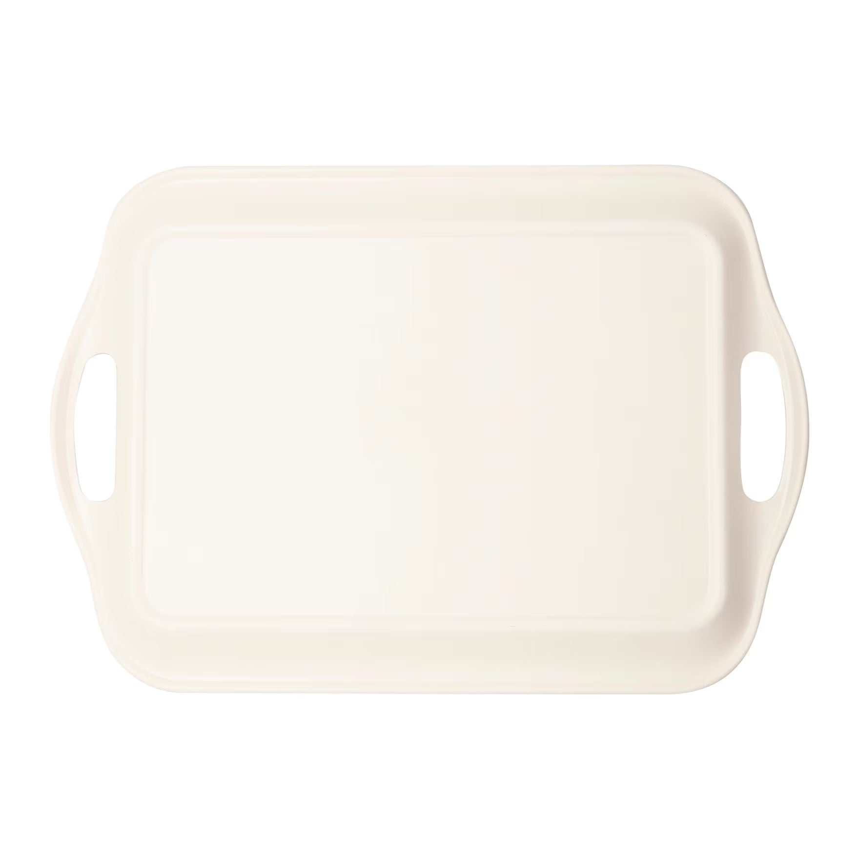 Bamboo tray with spring flower design in pinks and green - perfect to use as an Easter serving tray or platter