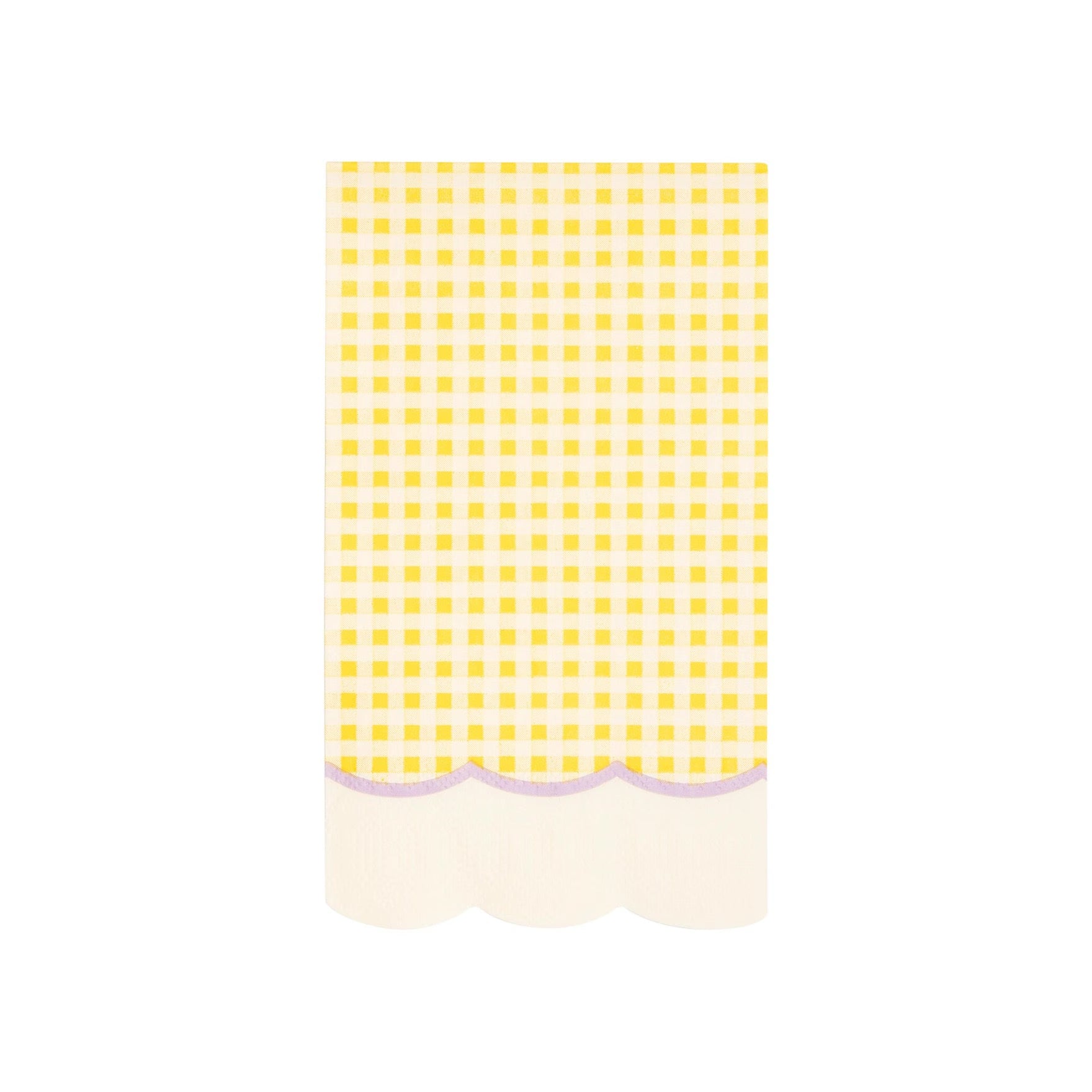 Pastel gingham paper dinner napkins perfect for Easter, baby shower or a first birthday party.