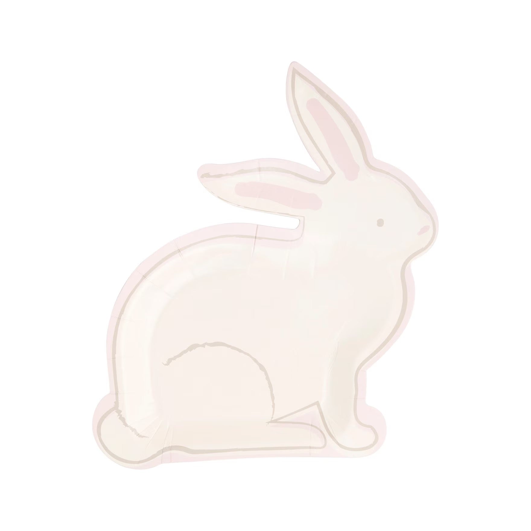 Easter Bunny Shaped Plates | Easter Paper Plates (Set of 8) - Easter Party Decor, 1st Birthday Decor, 1st Birthday Plates, Bunny Plates