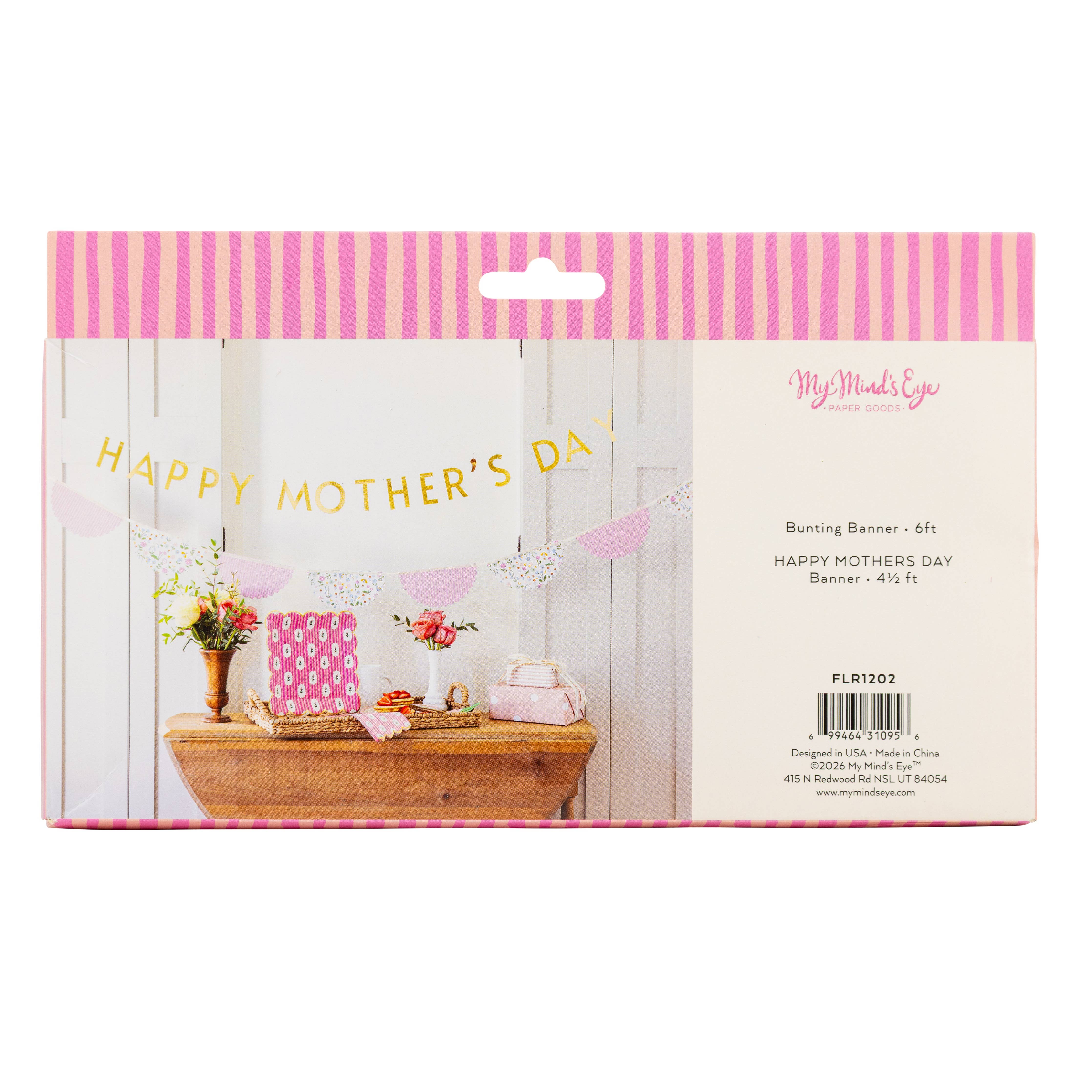 Back of packaging showing banner display and product details